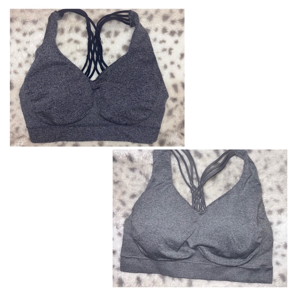 2- WOMENS PRO-FIT SEAMLESS BRAIDED STRAP BRALETTE